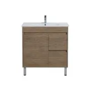 Local Made Vanity Speia-Oak Free Standing with Legs Vanity 750*460*880mm Right D