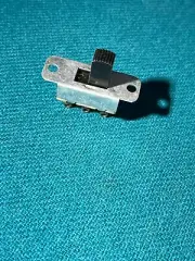 Slide switch, DPDT, Panel mount, standard size, gold plated new