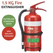 FirePro Fire Extinguisher 1.5kg Dry Powder Emergency Home Boat Caravan Garage