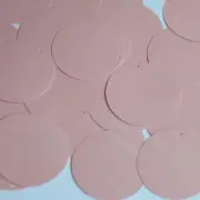 Round Sequin 40mm Light Pink Opaque Glossy High Shine Loose Couture Paillettes