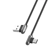 U60 90 Degree Type C Fast Charging Data Cable for Tablet Smartphone 1.2M TARNISH COLOR