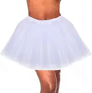 [Firuilo] 3 Layered Tutu Skirt Rave Costume Tutu Dance Skirt Elastic Tulle Tutu Skirt 1920s Ballet Skirt for Women