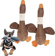 Robustduck - Designed for Heavy Chewers, Invincible Robust Duck Chew Toy Antarcking Indestructible Plush Squeaker Dog Toy for Small Medium Dogs (Color : 2pcs B)