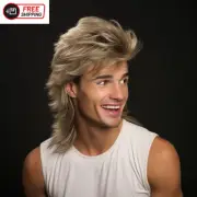 Blonde Mullet Wig|Adult Funny Wigs for Men|Pop Rock Wig|Joe Dirt Wig for 70S|80S