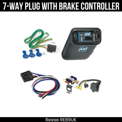 Reese RV 7-Way Trailer Wiring Kit + Brake Control For 75-91 Ford Econoline Van