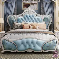 在飛比找樂天市場購物網優惠-優樂悅~歐式床主臥 法式床1.8米雙人床現代簡約公主床婚床輕