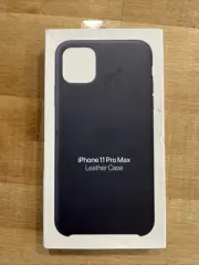 OEM Genuine Apple Leather Case for iPhone 11 Pro Max - Midnight Blue