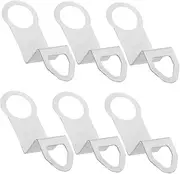 Milisten 6 Pack Metal Clock Back Hooks Replacement Wall Clock Hangers for Mechanism Repair