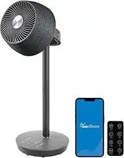 Ausclimate EcoSmart Pedestal Air Circulator, Charcoal Black