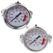 0-1.6MPa 0-220psi Water Liquid Pressure Gauge Meter 1/4" Reverse Osmosis