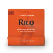 Rico by D'Addario Tenor Saxophone Reeds 1.5, 25-Count Single Reeds