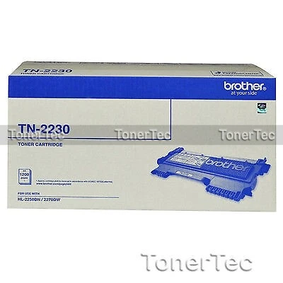 Brother Genuine TN2230 BLACK Toner Cartridge HL2240D MFC7360N DCP7060D