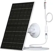 Solar Panel for Security Camera, 7W Solar Charger Compatible with Ring Stick Up Cam/Pro Battery, Ring Spotlight Cam Plus/Pro Battery, USB C Camera Charger with USB-C to Barrel Plug Adapter
