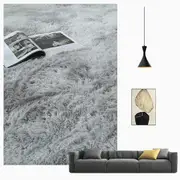 Rectangle Shaggy Carpets Soft and Fluffy Rugs Perfect for Bedroom and Living Room Floors