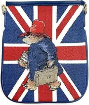 [Signare] Tapestry Crossbody Bag, Travel Wallet for Travelling (TRWT-), Union Jack Paddington, M, Crossbody