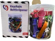 KEYCHAIN BEER BOTTLE AND CAN OPENER C-I 36PCS WITH RING