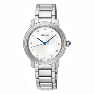 【SEIKO 精工】CS系列優雅氣質時尚鑽石腕錶-銀30mm(7N01-0JE0S/SRZ479P1)