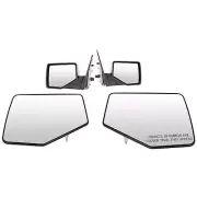 LH&RH Side Mirrors For 06-10 Ford EXPLORER ChromeFlat Mirrors+CONVEX+W Mirrors