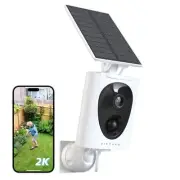 SolarFlask 2K Solar Security Cameras Wireless Outdoor, Starlight Lens, Color ...