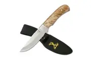 Elk Ridge Burl Wood Fixed Knife incl Nylon Sheath 203mm (K-ER-107)