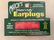 7 boxes: Mack's Shooter's Putty Earplugs ( 2 pair each box ) washable Orange