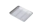 Deep Stainless Steel Baking Pan with Non Stick Rack Roasting Tray Oven Sheet Dish