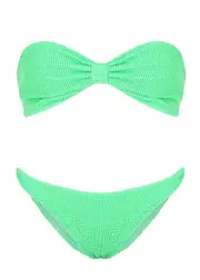Hunza G Jean Seersucker Bikini - Lime - One Size ONE SIZE