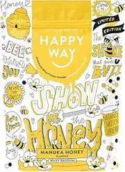 HAPPY WAY Manuka Honey Whey Protein Powder - 500g | Wild Manuka Honey Flavour | Supports Toning & Muscle Recovery | Ideal for Shakes, Smoothies & Healthy Recipes