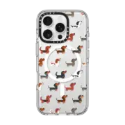 iPhone 16 Pro Clear Case MagSafe Compatible DACHSHUNDS (Clear)