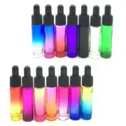 Empty Glass Pipette Bottle-10ml Dropper Tubes Colorful Mini Perfume Bottles 1Pcs