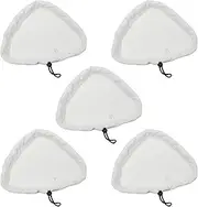 5PCS Reusable Steam Mop Pads - Microfiber Machine Mop Pads -Washable Pads for Shark H2O Mop X5, Multi-Surface Use on Floors, Carpets & Tile (Non-Scratch)
