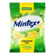 Ukrainian Sweets ROSHEN Caramel Hard Candy "Mintex+" Lemon + Menthol 140g 5oz