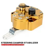 CNC Steering Damper Stabilizer Universal Reversed Safety Control Adjustable Gold