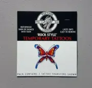 Vintage 90s Butterfly Temporary Fake Tattoos to Go London Body Art Traditional