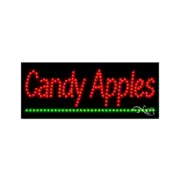 NEW “CANDY APPLES" 27x11 UNDERLINED SOLID & ANIMATED LED SIGN W/OPTIONS 21367