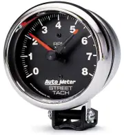 Auto Meter Traditional Chrome Tachometer 3-3/4" Pedestal Mount 0-8,000 rpm