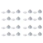 16Set Hifi Audio Foot Spikes Cone Floor Foot Nail Aluminum Alloy Speaker1881
