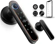 Pulido Smart Lock Fingerprint Lock Door Handle 5 Ways to Unlock