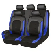 5 Sits Car Seat Covers Full Set PU Leather Front Rear Back Cushion Protector 9pc (for: Audi)