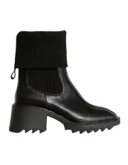 [Belle & Bloom] Perfect Illusion Knit Boot in Black