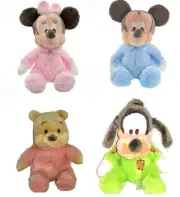 Disney Plush Toy Rattle Parks Mickey Minnie Mouse Goofy Pooh New