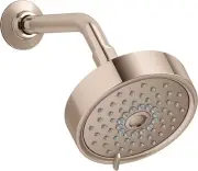 KOHLER 22170-G-RGD Purist Multi-Function Showerhead, Wall-Mount, 3 Spray Sett...