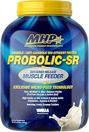 Maximum Human Performance Probolic-sr, Vanilla, 24g Sustained Release Protein Blend, Whey, Soy and Casein, 4lbs, 52 Servings, Vanilla