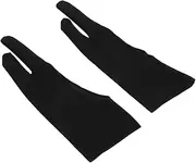 Anneome 2-Finger Gloves Perfect for Paper Sketching Tablet Painting Anti-mishandling