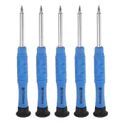 5pcs T2 Torx Mini Screwdriver 3mm Shank Torx Head, Blue