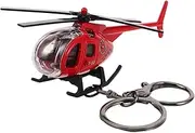 [Baluue] Airplane Keychain Retro Helicopter Pendant Unique Pilot Keychain for Men Mini Helicopter Keyring present for Shower Travel Themed Parties Versatile Accessory for Aviation