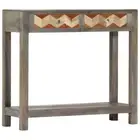 NNEVL Console Table Grey 86x30x76 cm Solid Mango Wood