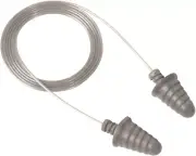 3M CORD EARPLUGS Box Of 120Pairs Class-5, Stem Aids Insertion METALLIC*USA Brand