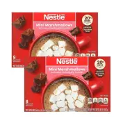 Nestle Rich MILK CHOCOLATE Hot Cocoa Mini Marshmallows Mix 8 Env 2 Pack JAN 2025