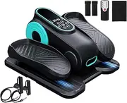 Under Desk Elliptical Machine, Morelax Ellipse Leg Exerciser for Seniors, Fully Assembled, Quiet and Portable Electric Pedal Exerciser with Seat